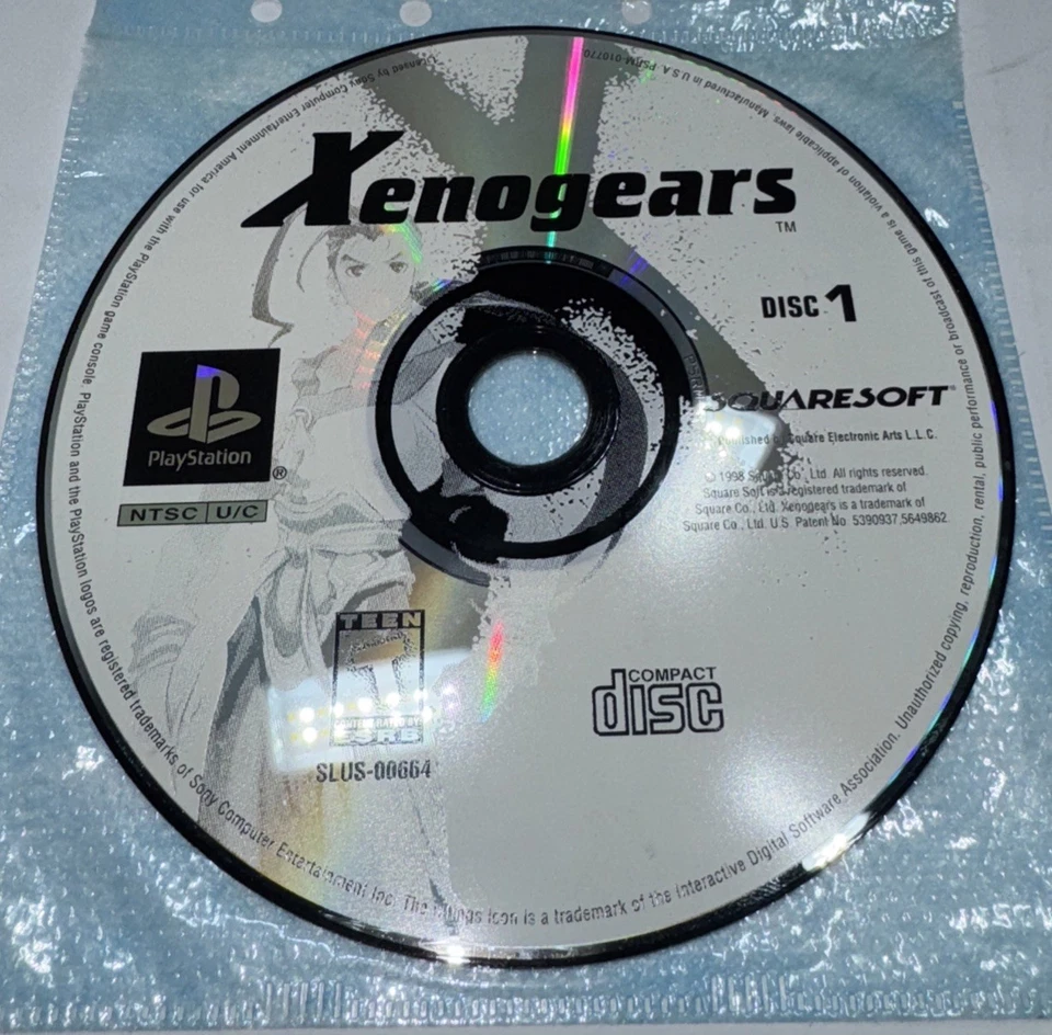 Xenogears Sony PS1 Black Label 2 Disc Only Set Clean 💿’s Tested & Works - Image 2 of 4