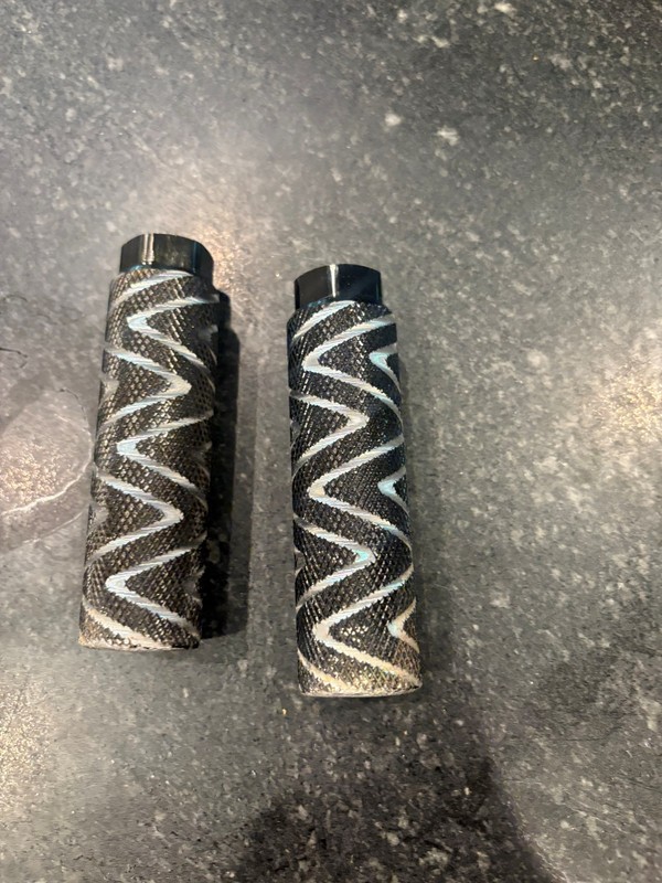 Lightly used universal Black and silver Mongoose BMX  Pegs