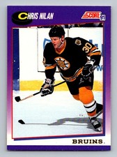 #197 1991-92 Score Chris Nilan Boston Bruins