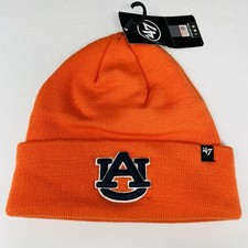   47 Brand NCAA Auburn Tigers Mens Beanie Toboggan Winter Hat Cap Orange NEW