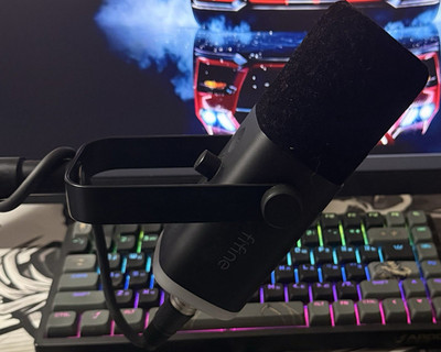 Fifine AMPLIGAME KS5 Gaming Audio Mixer XLR USB RGB Desktop für Studio & Gaming