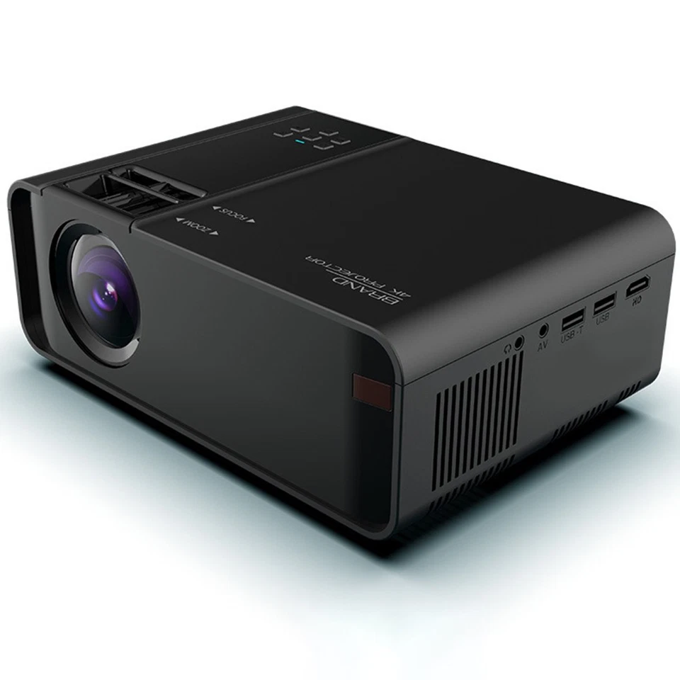 LED Android Projector 4K 1080P FHD 5G WiFi Bluetooth Video Home Theater HDMI AV - Image 2 of 4