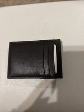 Alpine Swiss Men's Leather RFID Money Clip Wallet Brown