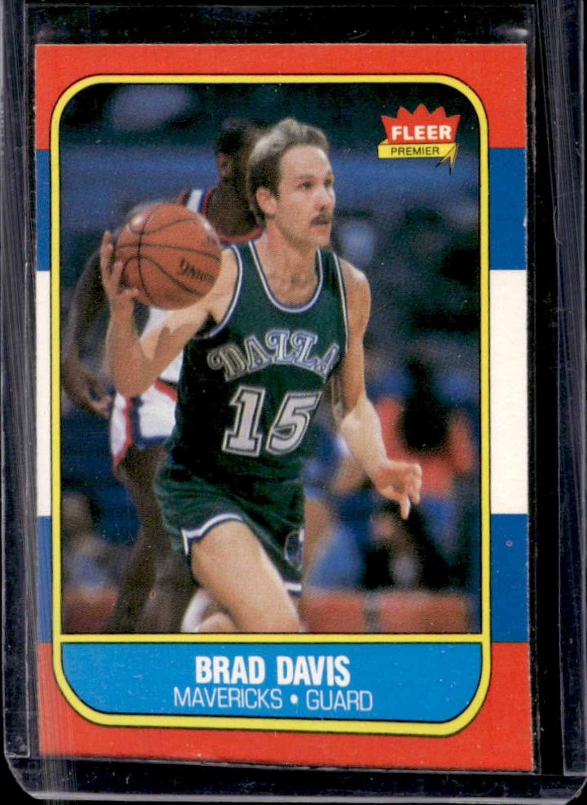 1986-87 Fleer Brad Davis Rookie RC #22 Mavericks