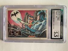 1966 Topps Batman Black Bat Card - THE BAT SIGNAL - CGC 5.5