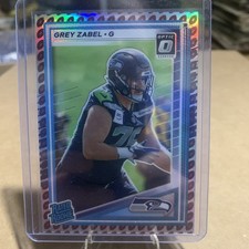 2025 Donruss - Optic Rated Rookie Grey Zabel #366 Holo Football Emoji RARE SSP
