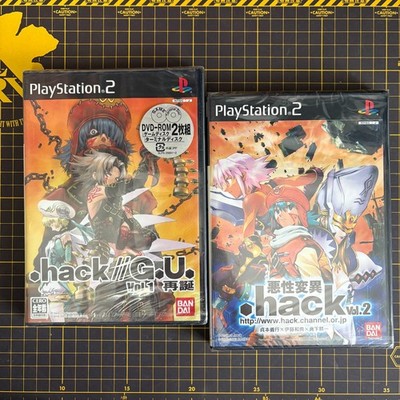Lot 2 .hack G.U. Vol.1 Rebirth .hack Akusei heni vol. 2 PS2 NTSC-J Japan RARE