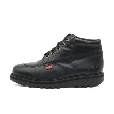 Kickers Herren Klassiker Stiefel Schwarz Leder Knöchelhoch Originals EU 41