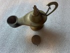 Vintage Brass Genie Oil Lamp Aladdin Style Chain Lid Incense Decor — photo 7