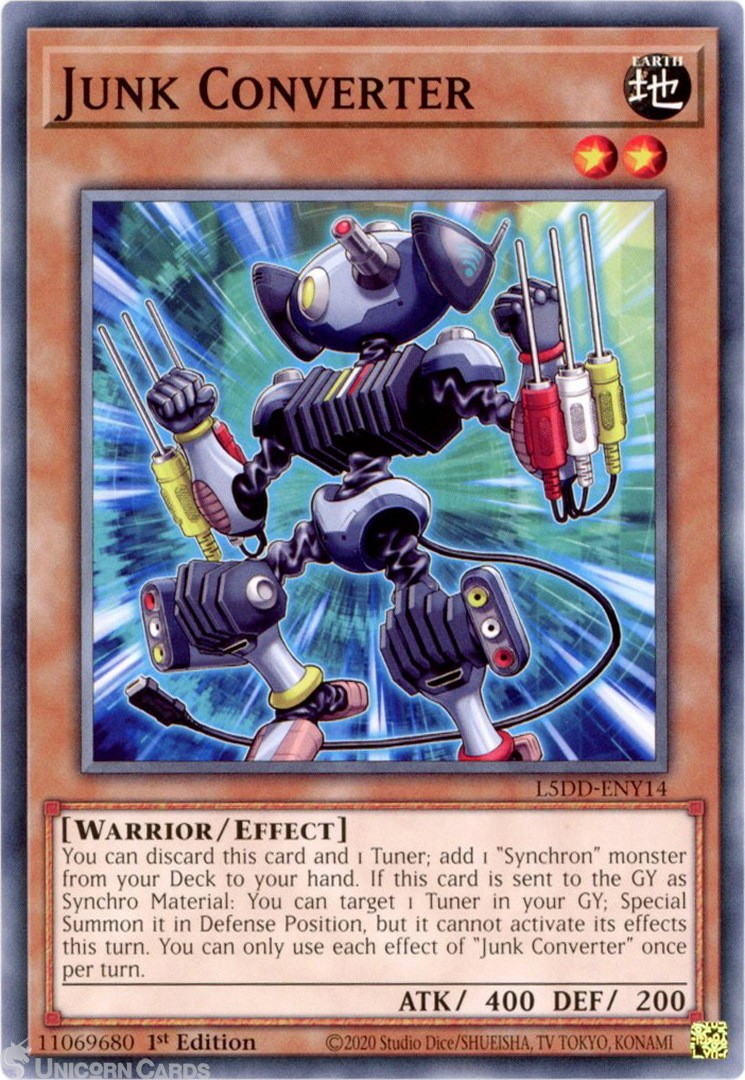L5DD-ENY14 Junk Converter : Common 1st Edition Mint YuGiOh Card