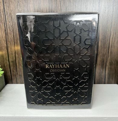 RAYHAAN Obsidian Eau de Parfum Spray, Regular Size 3.4 fl oz Exp 09/30