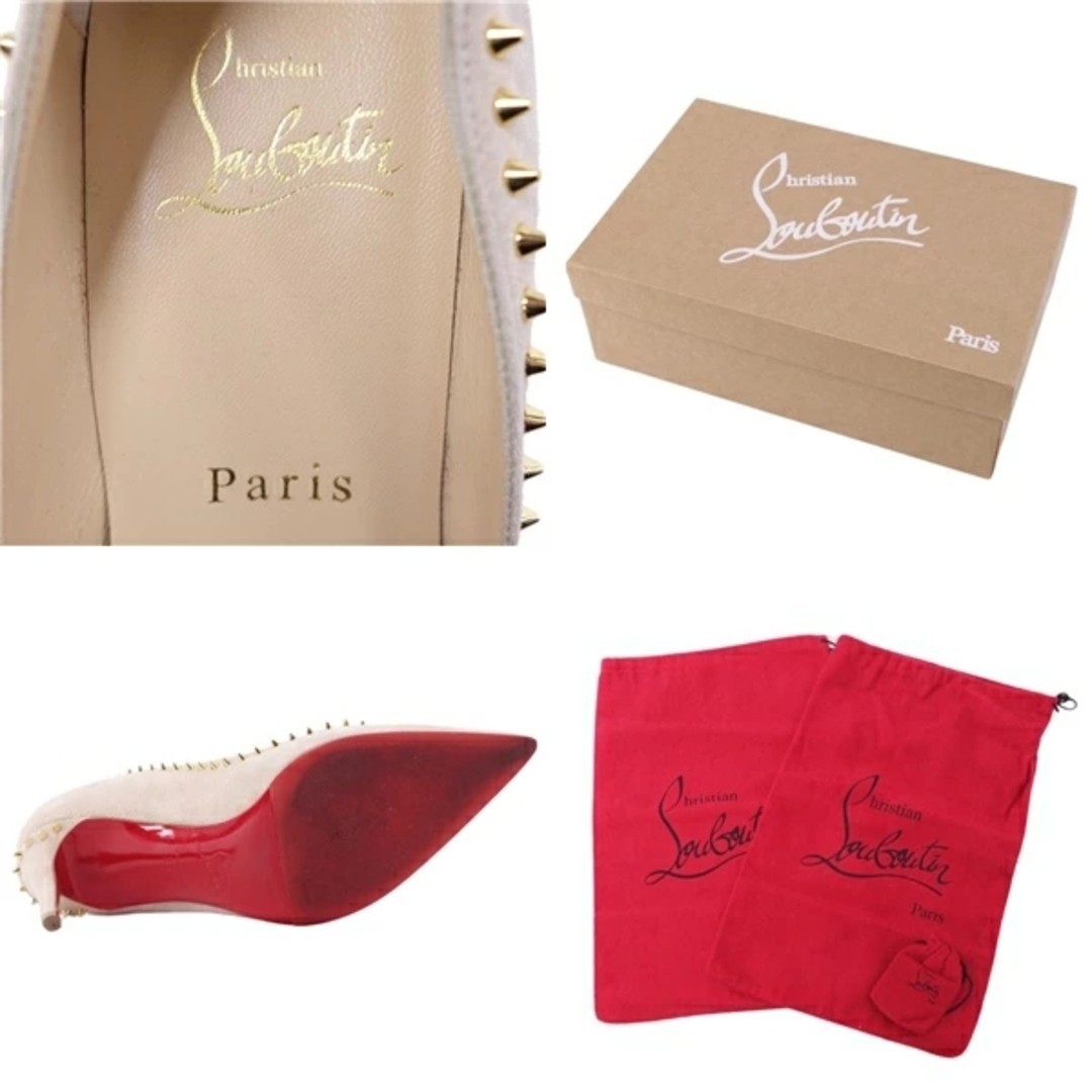 Dior Christian PUMPS Suede Leather Studded HEELS Shoes 34.5 (21.5cm) Used MOLO-0 thumbnail 9