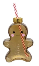 Aldi Gingerbread Man Ornament Sipper Cup Glass Bearista Christmas Holiday Tiktok