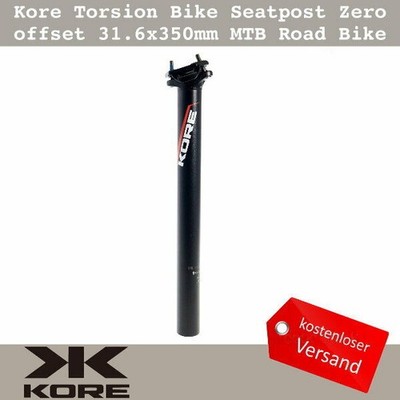 Kore Torsion Bike Sattelstützen Zero offset 31.6 x 350mm MTB Road Bike Red Deco