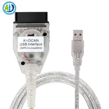 K+DCAN USB Interface Cable w/FT232RL Chip for BMW OBD2 II Diagnostic Scanner