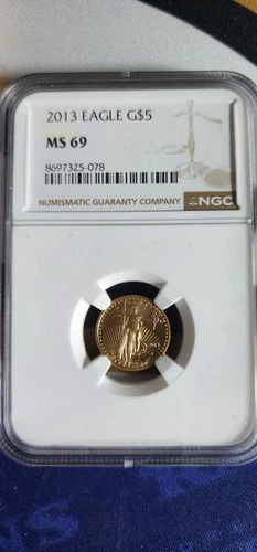 2013-P MS69 $5 GOLD AMERICAN EAGLE NGC