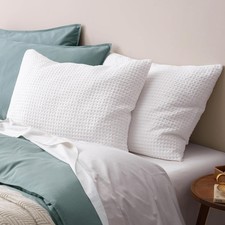 Ultra Soft Waffle Weave Pillow Shams Standard Size, No Insert, 2 Pack 20" x 26"