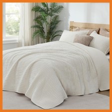 BEDELITE Velvet Quilt Set King Size, Luxury Velvet Comforter Bedding Set 3