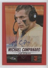 2014 Panini Hot Rookies Rookie Signatures Red 18/75 Michael Campanaro Auto r0m