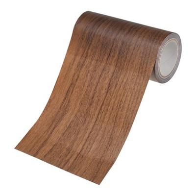 1-Roll 3.9inch x 15ft Self-Adhesive Wood Floor Tape for Furniture [Dark Brown]