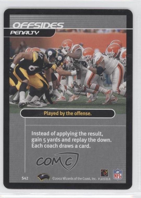 2002-03 NFL Showdown Strategy Penalty Offsides #S42 0b9
