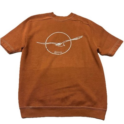 Vintage 70s Roach Studios T Shirt Mens Medium Orange USA Bird In Flight