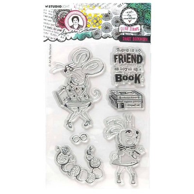 STUDIO LIGHT - Transparenter Stempel - Smart bookworm