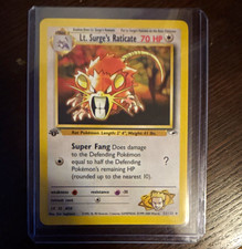 Lt. Surge's Raticate 51/132 Gym Heroes Pokémon TCG 70 HP Uncommon 1st Ed on eBay