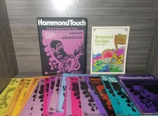 Lot of 46 Vintage New Hammond Organ Course Music Hammond Touch Booklet Case