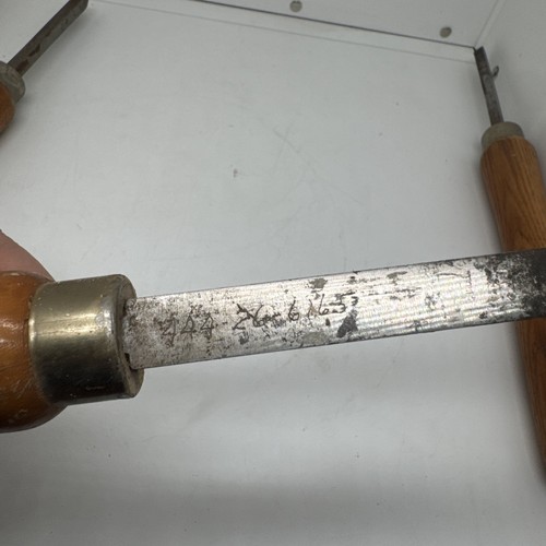 Vintage 5 Piece Wood Lathe Turning Tools Chisels - Picture 17 of 23