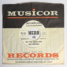 Wailing Girl Country Weeper 45 MELBA MONTGOMERY My Tiny Music Box MUSICOR promo