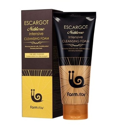 FARMSTAY Escargot Noblesse Intensive Cleansing Foam 180ml Deep Cleansing Kbeauty