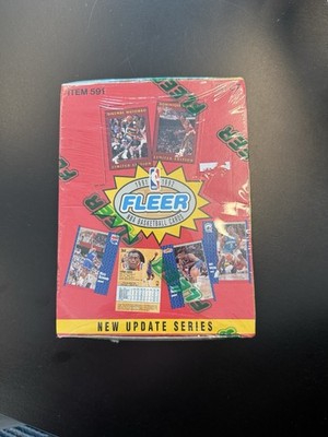 1991-92 Fleer Update Basketball Sealed Box Dikembe Mutombo Rookie NBA Cards