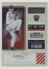 2018 Elite Extra Edition USA Collegiate Ticket Holo Prizm Graeme Stinson 6f8