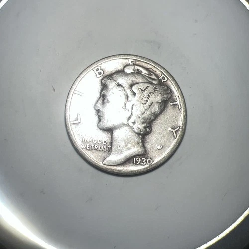 Photo of a 1930-P Mercury Dime from an eBay listing that sold on Jul 15, 2026