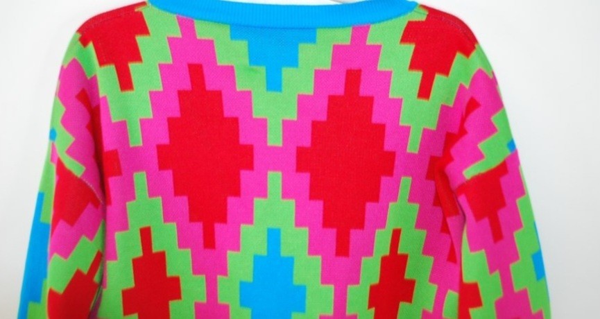 Multicoloured Button-Up Cardigan - image 8