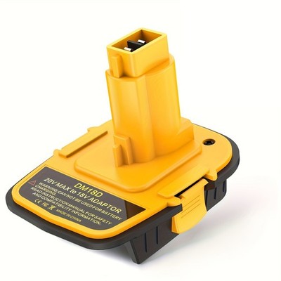 Battery Adapter for DeWalt 20V for Milwaukee 18V Battery to DeWalt 18V Tools USB