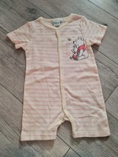 Strampler Schlafanzug mit Winnie Pooh *° Disney Baby creme & rosa Gr. 80/86