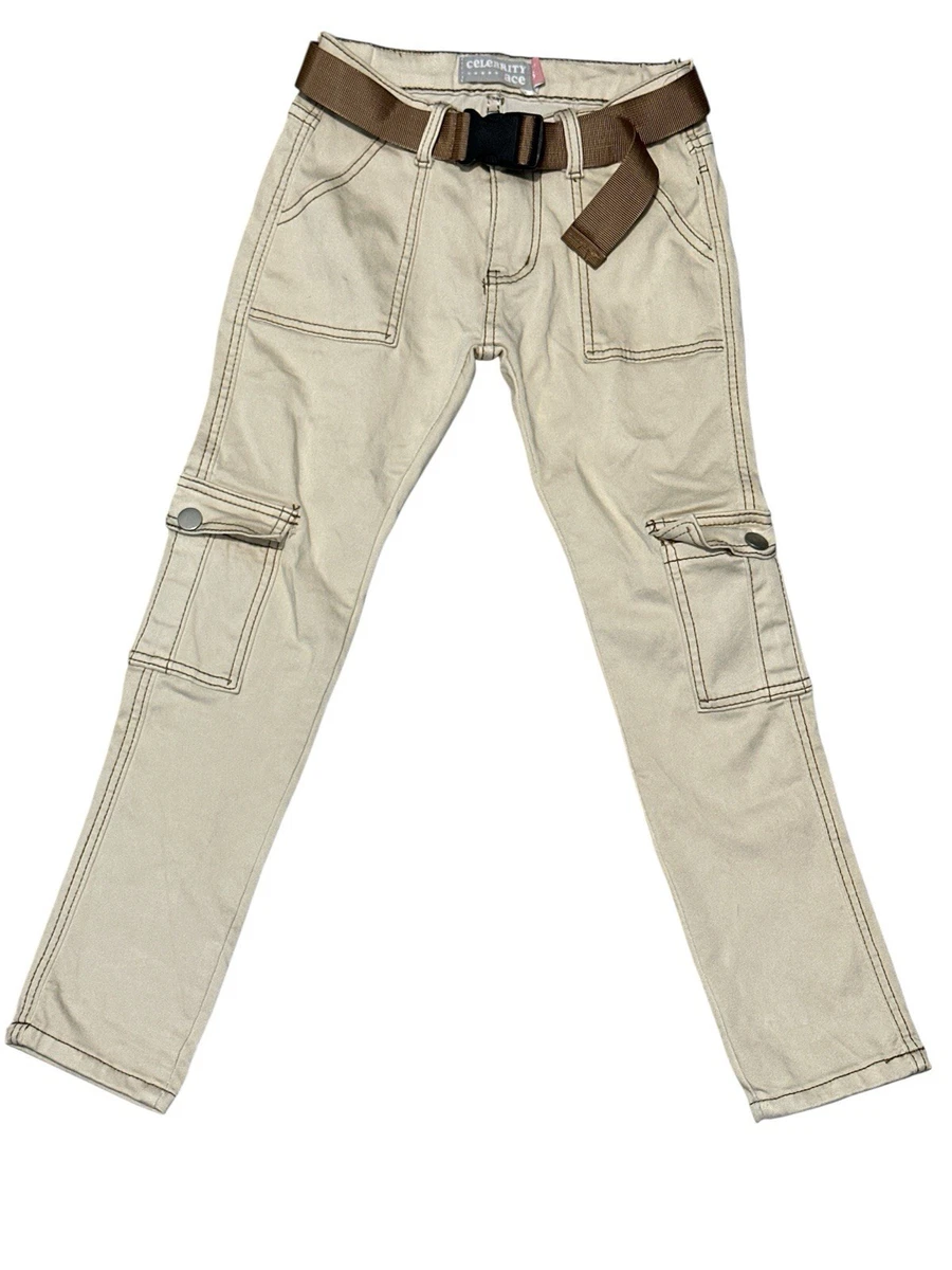 Pantalon Fille Crazy 8 Kaki Beige Ourlet Brut - Taille 8 - Neuf Avec étiquettes