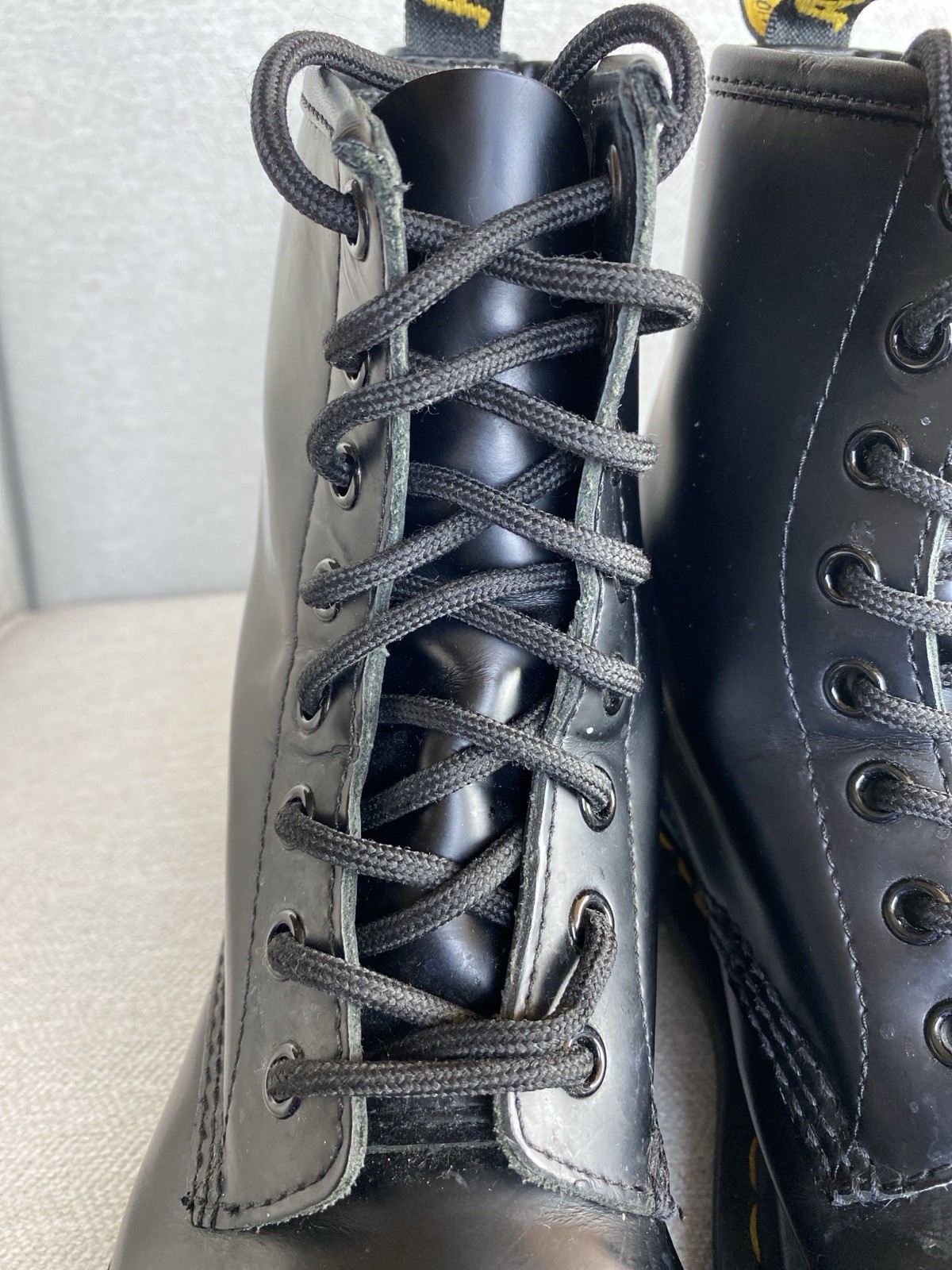 Dr Martens Black Leather Boots Women’s Size 7 AirWair Combat Doc Martens thumbnail 18