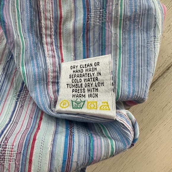 Bugatchi Uomo Mens Striped Button Down Shirt Mult… - image 13