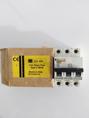 Merlin Gerin Multi 9 Circuit Breaker 3PC 10A 415V C60HC 25672 FREE FAST SHIPPING