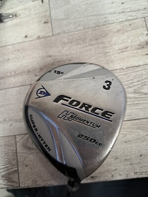 Dunlop Force Hi Momentum RH 3W 250cc 15 Degree Accudyne Mid Flex Graphite Shaft
