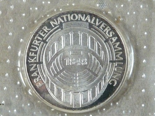 5 DM Gedenkmünze BRD 1973 G / Frankfurter Nationalversammlung, PP - Picture 2 of 3