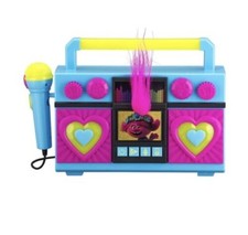 Trolls World Tour Sing Along Boombox Karaoke with Microphone, Flashing Lights