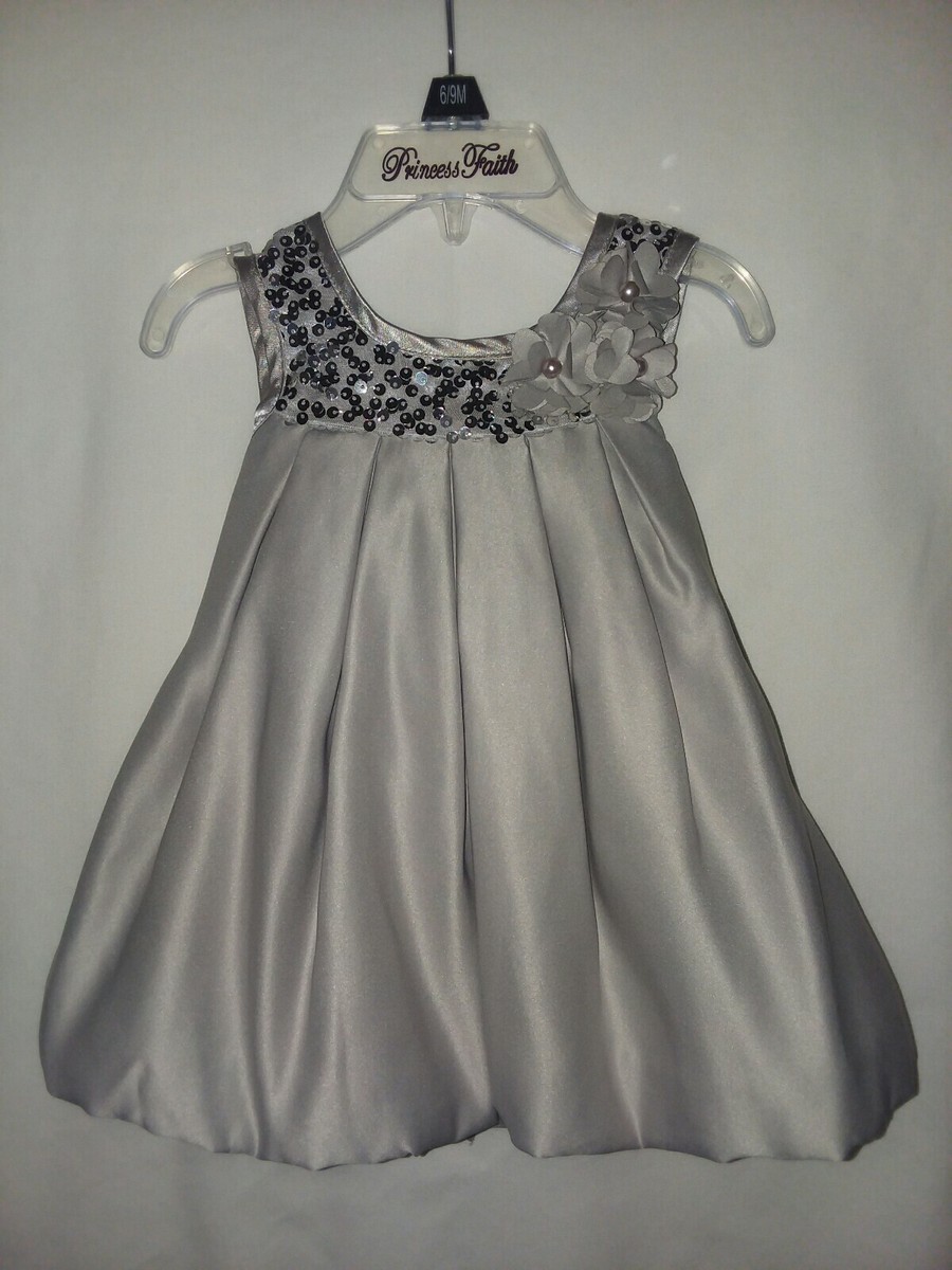 Princess Faith Gray Silver Bubble Dress Sequins Corsage Girls Sz 6/9 Months NWT | eBay Princess Faith Gray Silver Bubble Dress Sequins Corsage Girls Sz 6/9 Months NWT | eBay