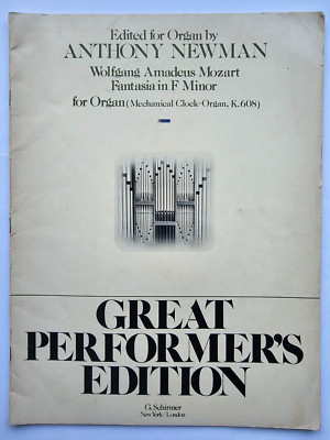 MOZART - FANTASIA in F MINOR FOR ORGAN - SCHIRMER - FREEPOST