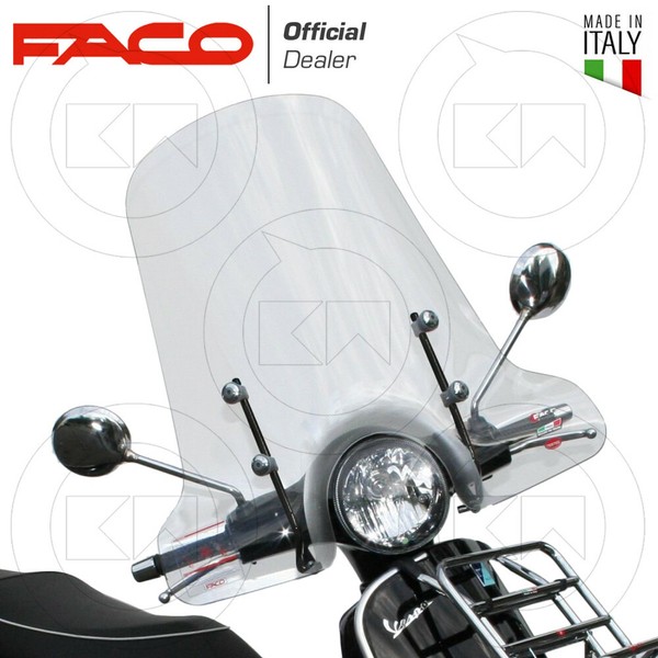 22364 Windschutzscheibe Faco + Montagesatz FüR Piaggio Vespa GTS 250 2009-image