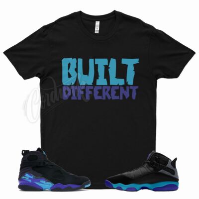 BUILT T Shirt for Air J1 6 Rings Aqua 8 Retro Teal 5 Alternate Grape Purple