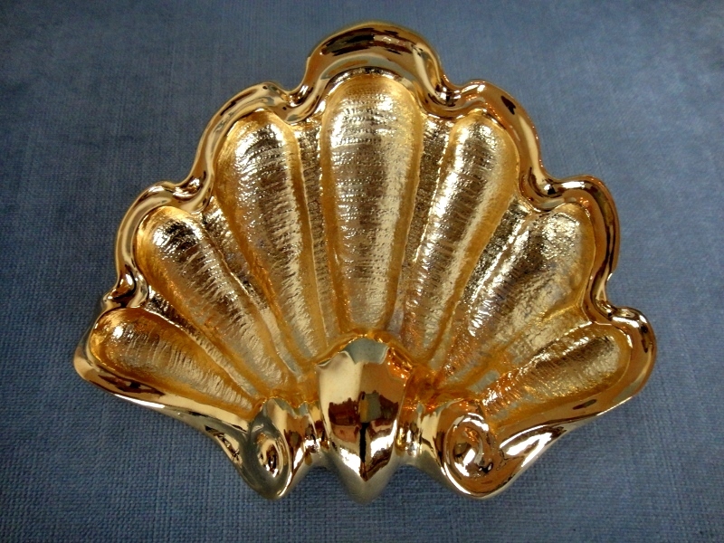 RAREST CHRISTOPHER ROSS SIGNED HUGE SEASHELL GOLD METAL BELT  display picture 2